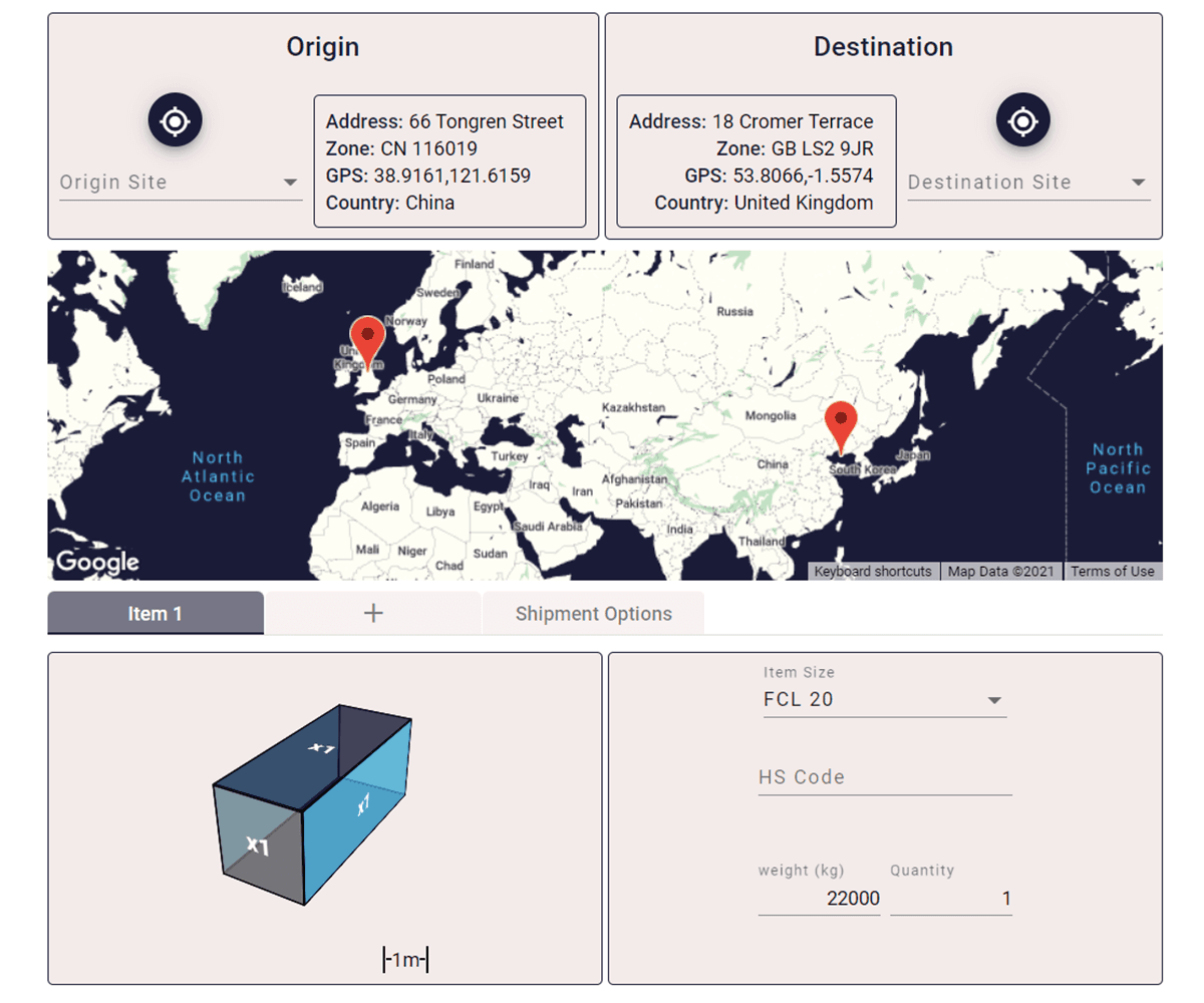 Quote Input Interface